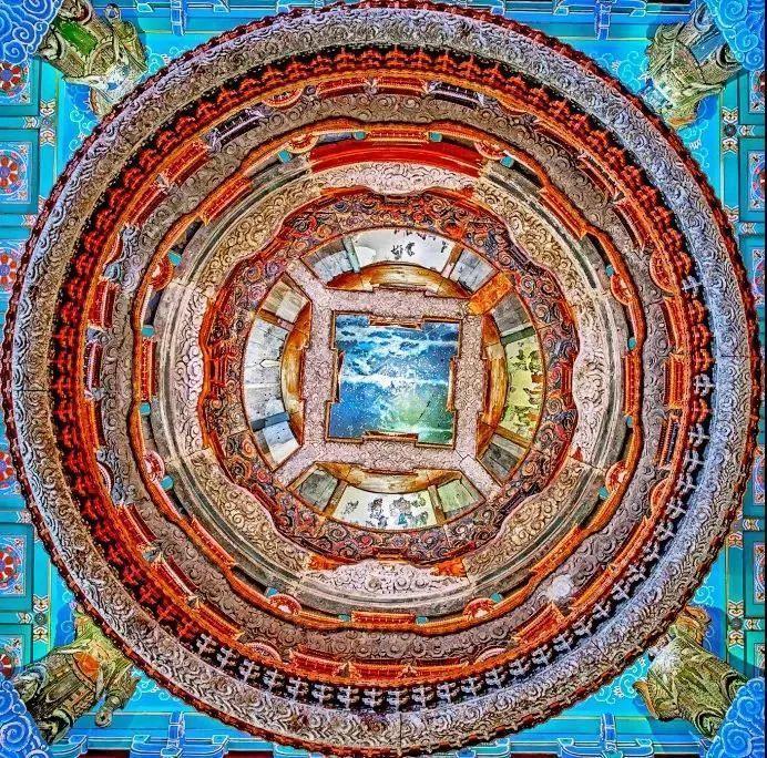 藻井|中国古建筑，连天花板都美到窒息