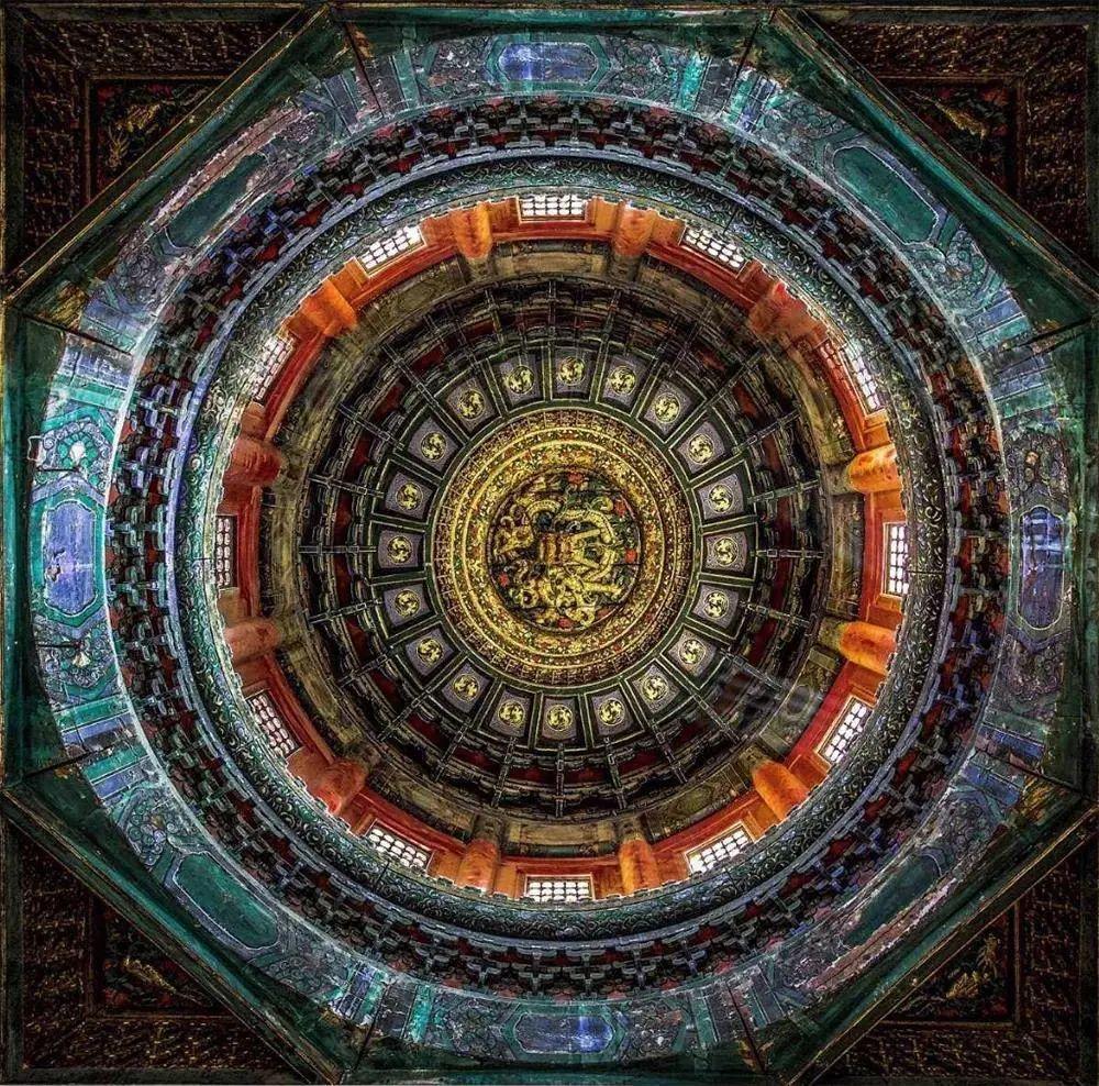 藻井|中国古建筑，连天花板都美到窒息