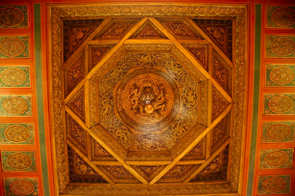 藻井|中国古建筑，连天花板都美到窒息