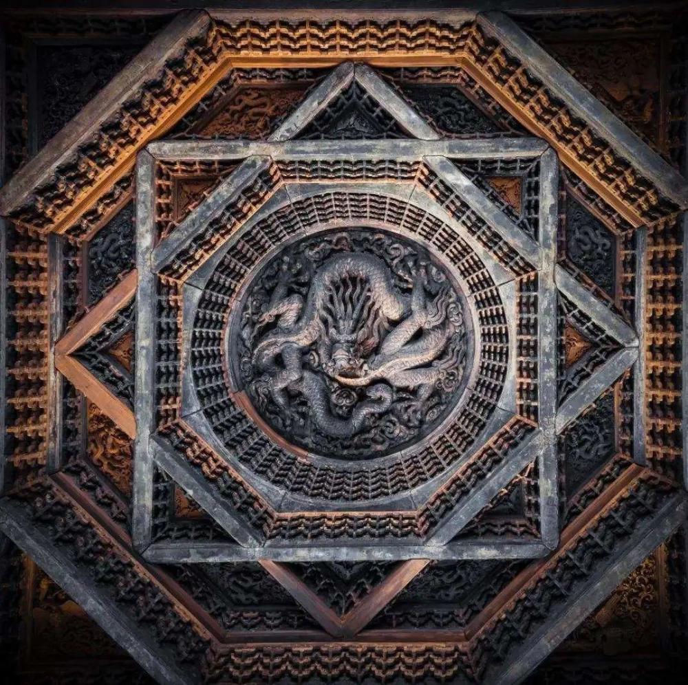 藻井|中国古建筑，连天花板都美到窒息