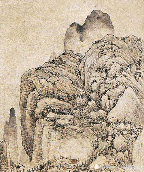 方士庶|清代标准文人画样式，密笔山水《碧溪春深》