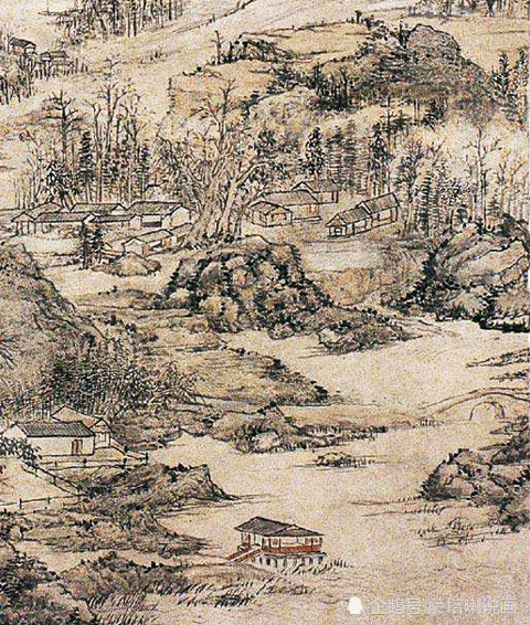 方士庶|清代标准文人画样式，密笔山水《碧溪春深》