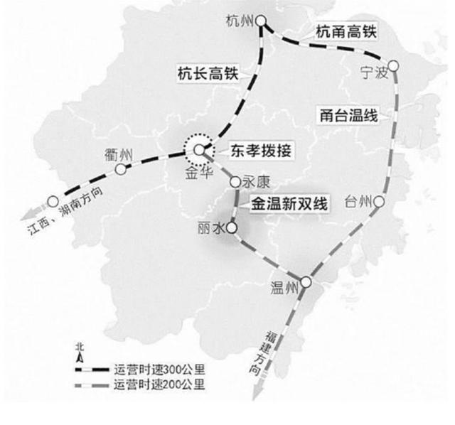 除杭州外,浙江第一多!金华将拥有7条高铁