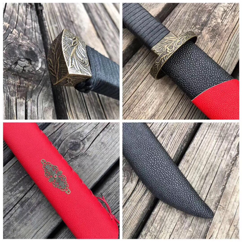 战刀-苍天破,弹簧钢锻打刀背竹节设计