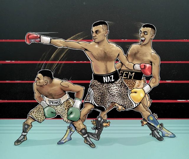 而从技术上说,哈梅德最大的特点就是没有防守,这是在任何别的拳击手