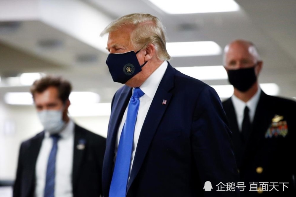 沃尔特·里德|特朗普首次在公开场合戴口罩亮相 称很喜欢在合适的地方戴口罩
