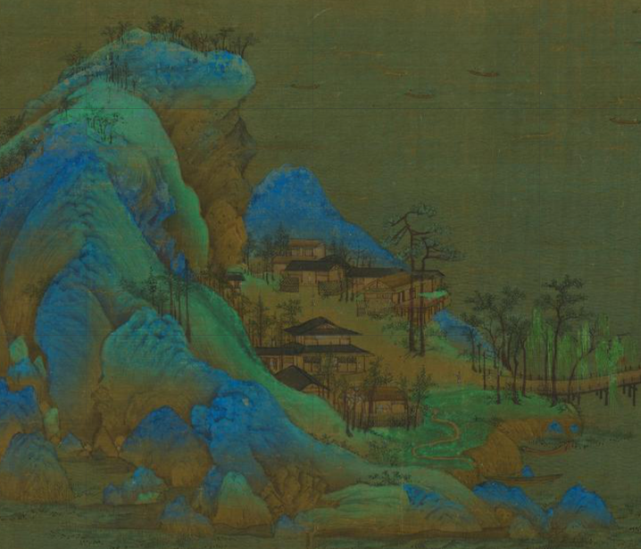 千里江山图|中国古画里的“细节控”，带孩子看一百遍都不够！