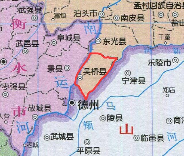吴桥县各村地图图片