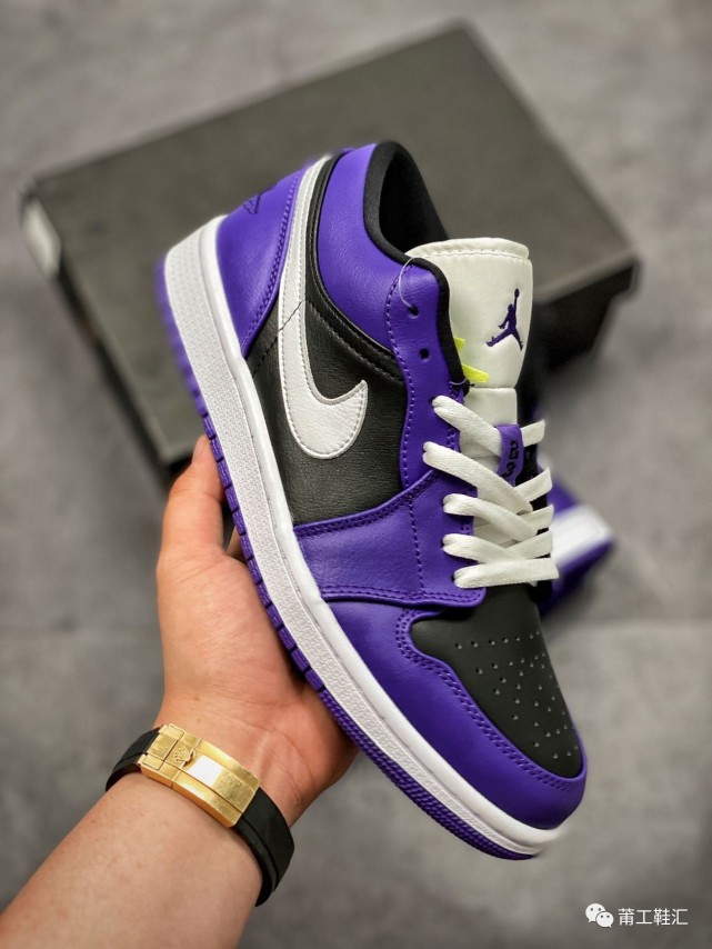 最便宜的aj上脚是什么体验airjordan1low黑紫开箱
