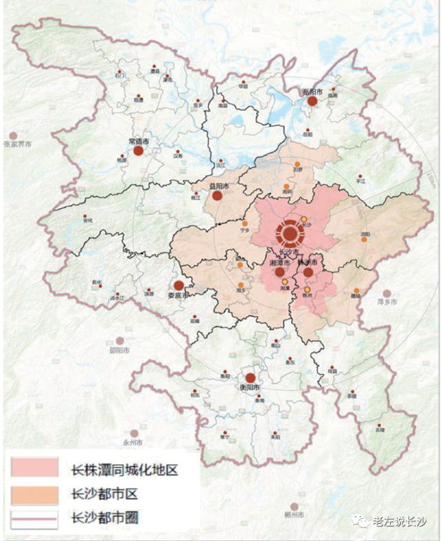 一江两岸一核多心六大组团中心长沙国土空间规划公示