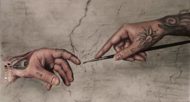 爱德华·蒙克|纹身师100％还原世界名作，这还原度也太高了吧！