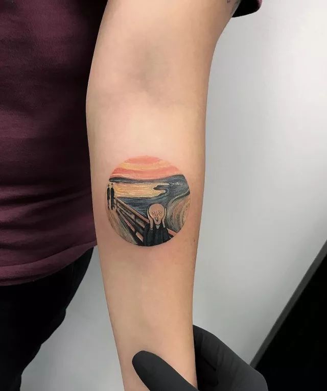 爱德华·蒙克|纹身师100％还原世界名作，这还原度也太高了吧！