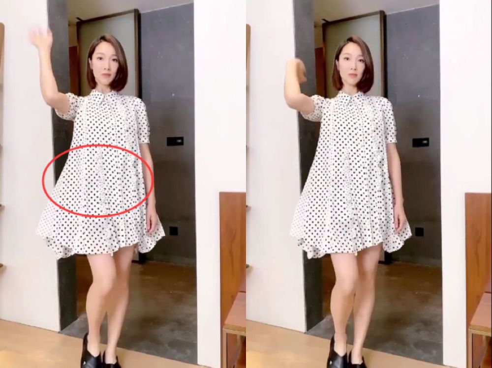 李亚男|王祖蓝玩盲搭挑战，穿女装比老婆还性感，李亚男挺孕肚四肢纤细