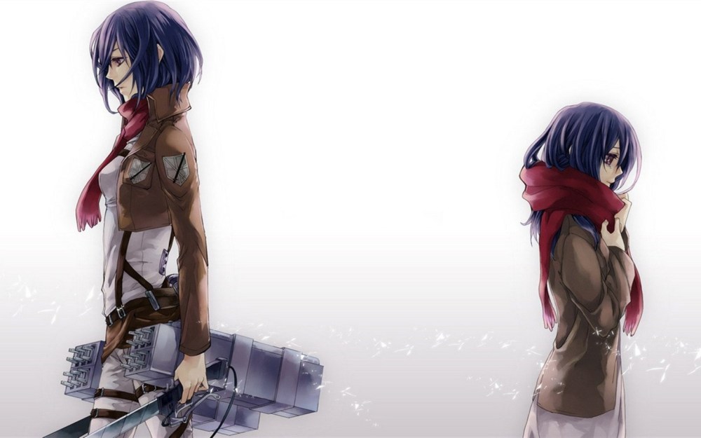 《进击的巨人》三爷,三笠·阿克曼高清壁纸特辑