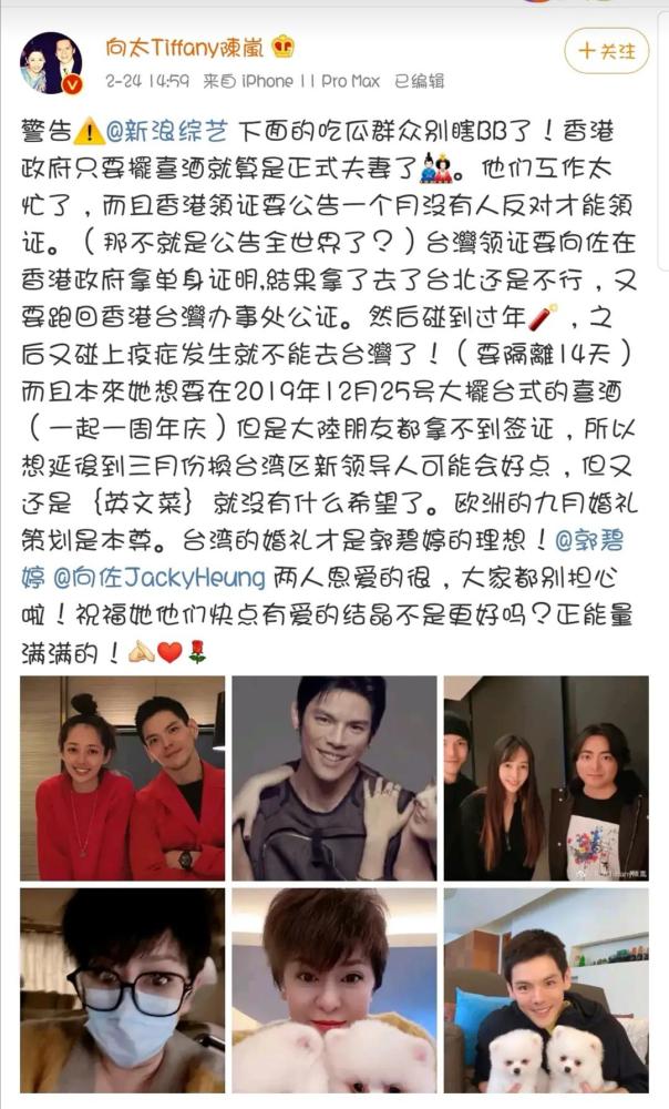 郭碧婷|郭碧婷发博疑似产前抑郁，向佐澄清并告白，豪门媳妇不好当？