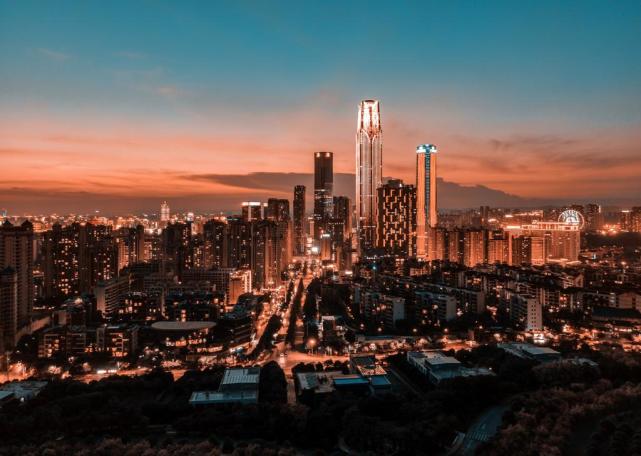 南宁东盟商务区夜景