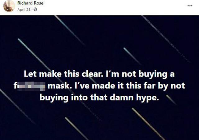 理查德·罗斯|美国退伍大兵不相信新冠，坚持认为这是炒作，结果死于新冠