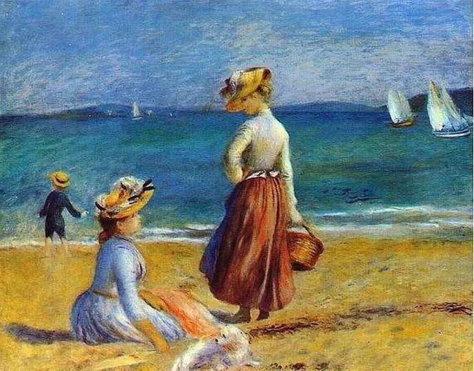 说名画:在灿烂的阳光下尽情享受大自然的舒适惬意