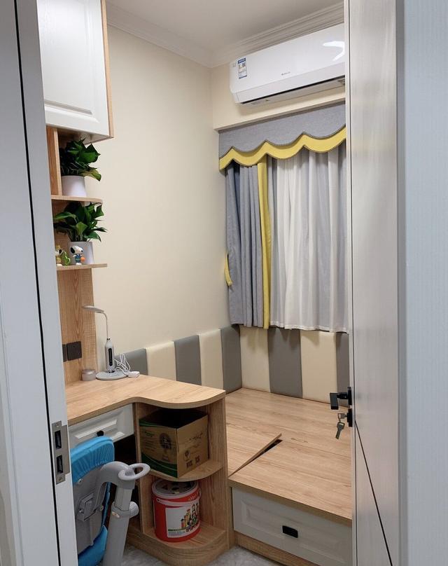 儿童房太小仅6平米,设计师巧妙布局装出三个功能区,太有心了