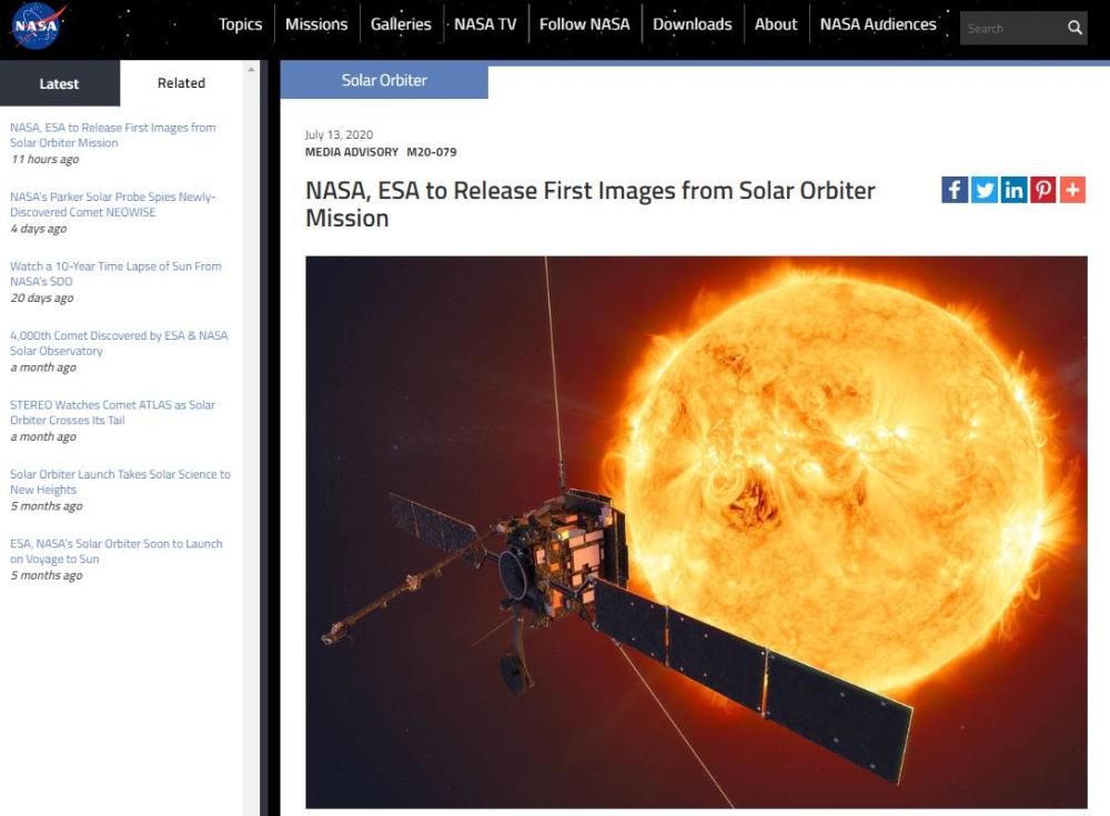 太阳轨道飞行器|NASA和ESA将发布有史以来最接近太阳的图像