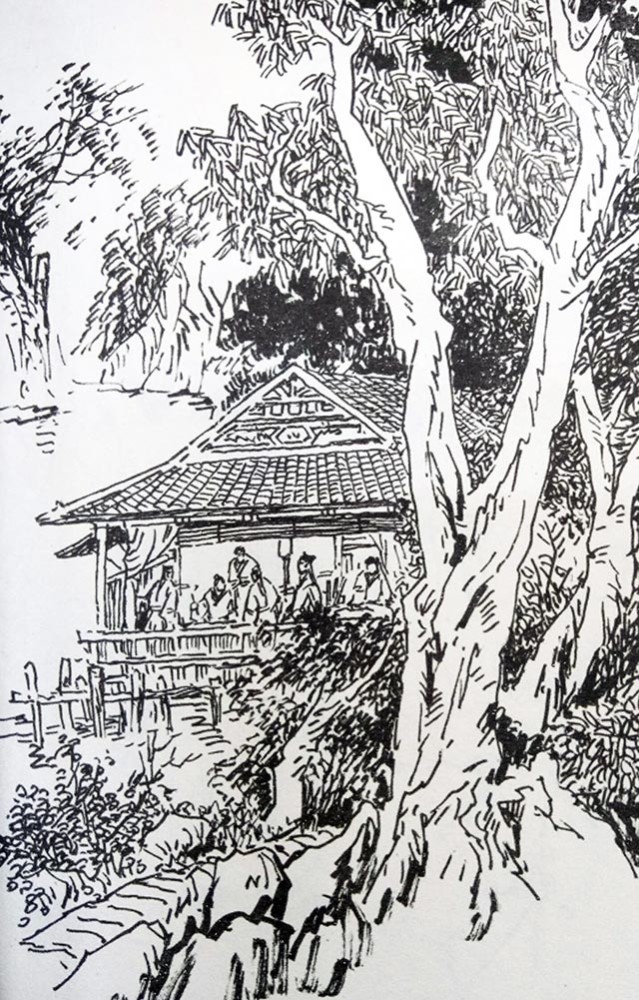 黄公望|黄公望建议好友王蒙，《竹趣图》添加远山和小道，画面可顿觉深峻