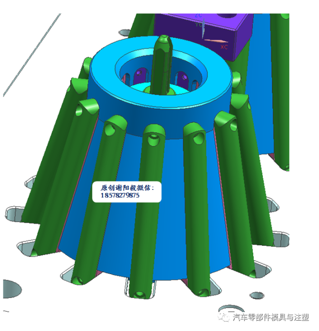 拍了拍你12個抽芯方向228個側孔模具結構如何設計