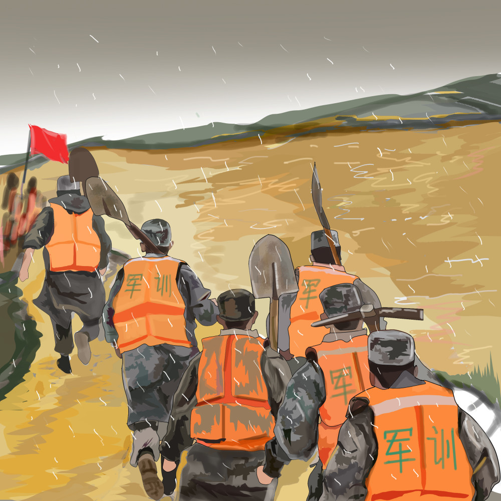 抗洪子弟兵纪实漫画