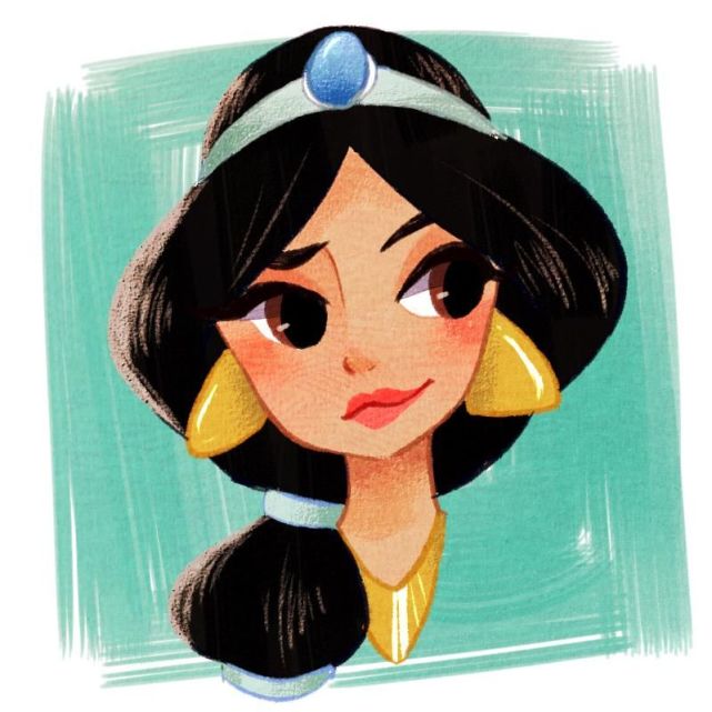 迪士尼公主大头贴爱丽儿笑容灿烂乐佩的长发依旧吸睛