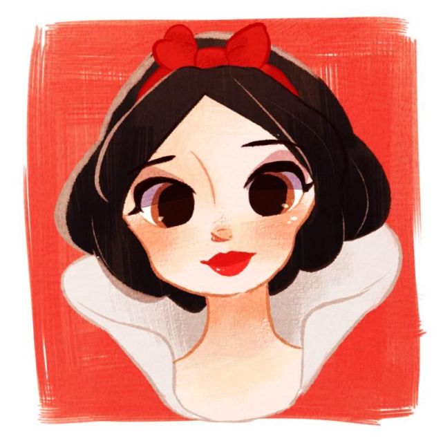 迪士尼公主大头贴爱丽儿笑容灿烂乐佩的长发依旧吸睛