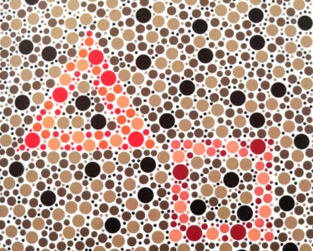 色盲测试:第一张是飞机,最后一张的图案,"马虎"的人认不出!