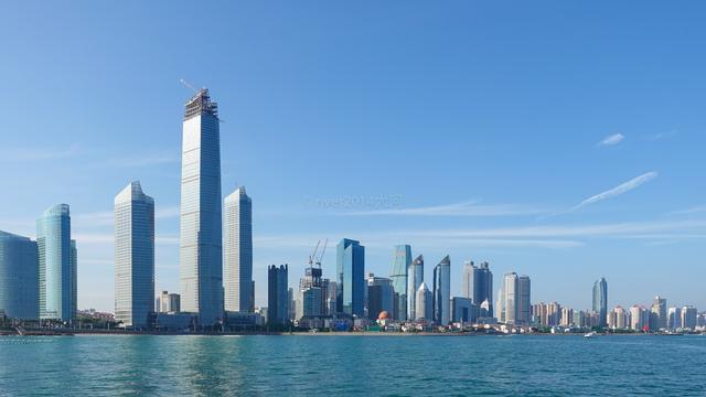 青岛新地标海天中心,投资137亿元建成的青岛第一高楼