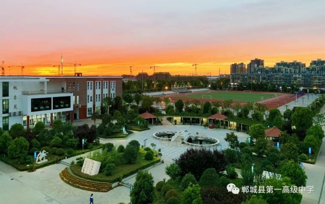 看郸城一高美景