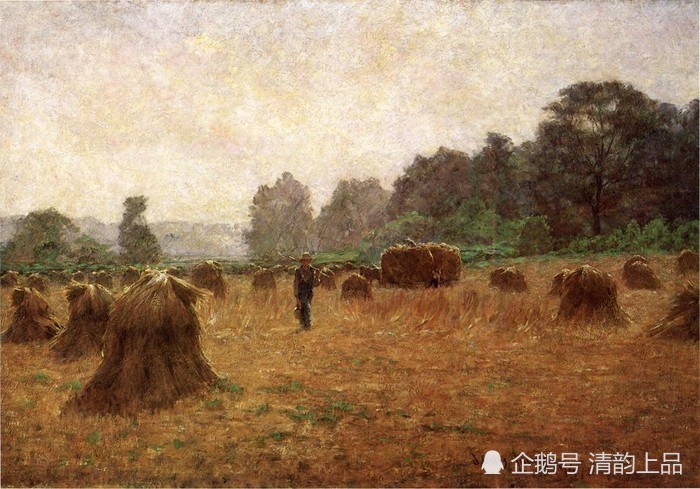 约翰·奥蒂斯·亚当斯|美国印象派画家和教育家，约翰·奥蒂斯·亚当斯，油画作品欣赏