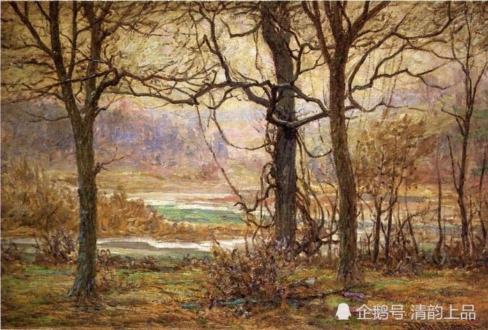 约翰·奥蒂斯·亚当斯|美国印象派画家和教育家，约翰·奥蒂斯·亚当斯，油画作品欣赏