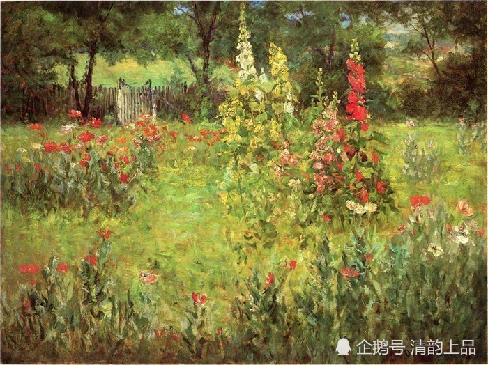 约翰·奥蒂斯·亚当斯|美国印象派画家和教育家，约翰·奥蒂斯·亚当斯，油画作品欣赏