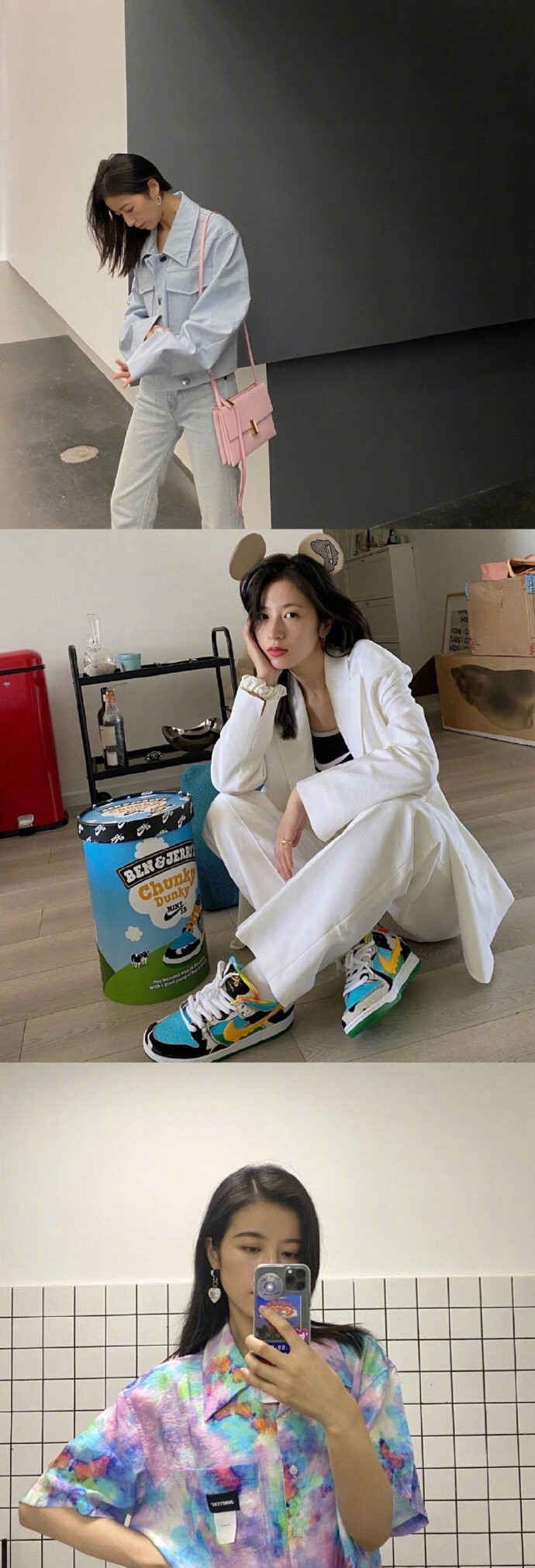 看看周雨彤的穿搭,让你这个夏天变身彩虹女孩!太好看了