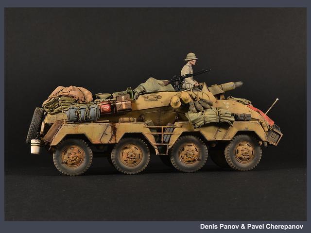 北非战场的德意志骆驼二战德国sdkfz233重型装甲车