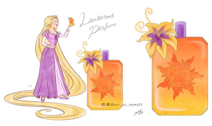 迪士尼专属香水，乐佩：天灯香水，茉莉：阿拉伯香水，白雪公主：毒香水