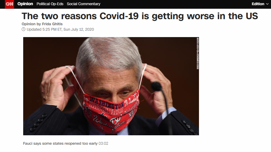 美国_时政|几乎每100人就有1人感染！美媒发出灵魂拷问：为什么美国疫情如此失控？