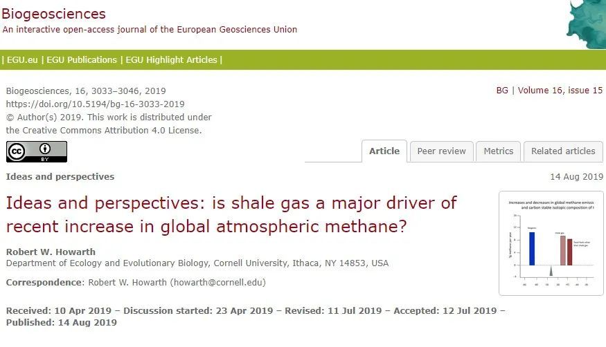 甲烷|北美页岩气革命欠下的环境债，恐怕要全世界一起还了
