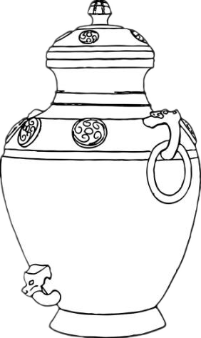 鼎鬲簋觚爵甗觯斝匜簠盨罍瓿彝觥卣