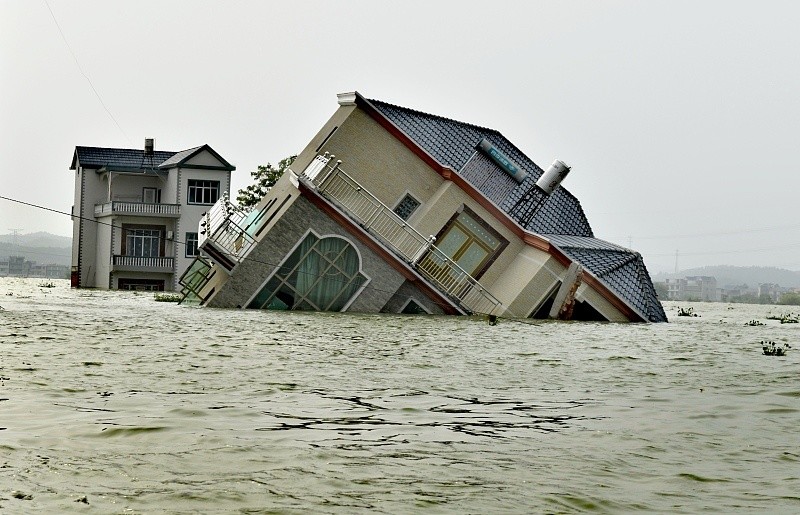 长江洪水肆虐 15张图看鄱阳湖流域水灾 张张触动人心 腾讯新闻