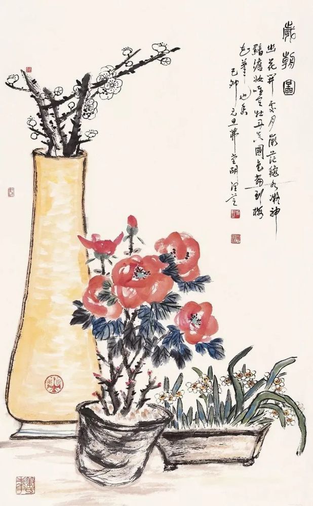 胡润芝|这位老先生的花鸟，超凡脱俗