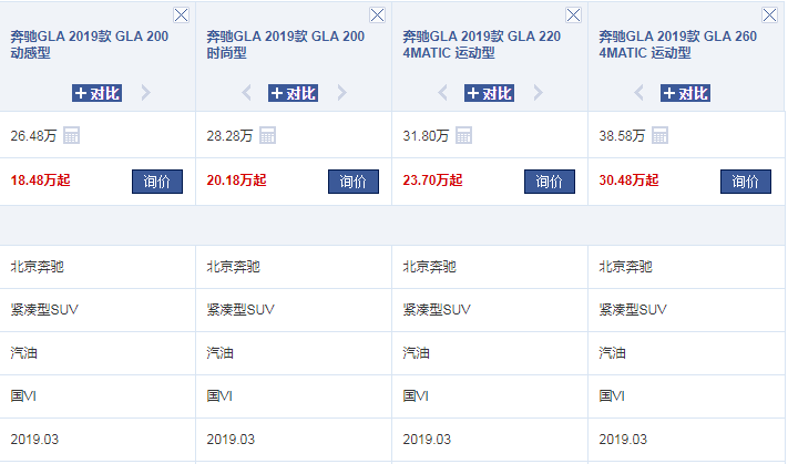 7月23日开售！德系奔驰GLA再出手，211马力＋7AT＋国六，配四驱