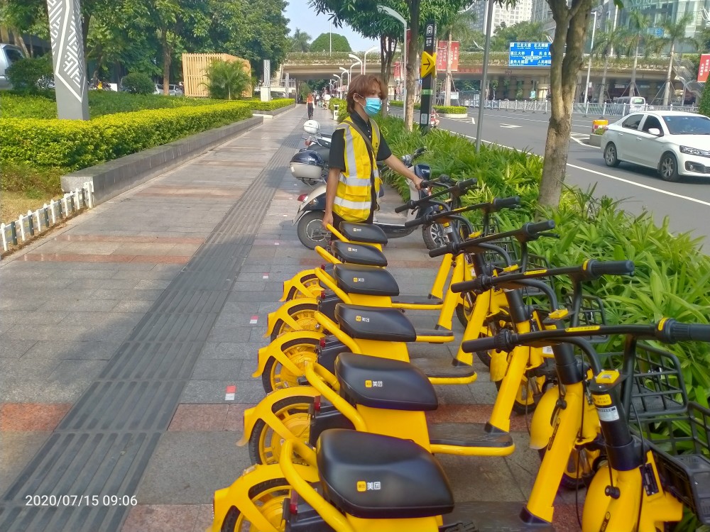 點讚美團電單車加強車輛運維管理為南寧創建文明城市助力