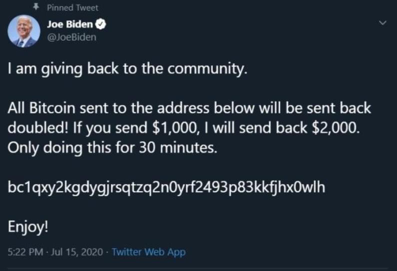 推特史上最大漏洞黑客攻击美国名流账号盗走十多万美元比特币