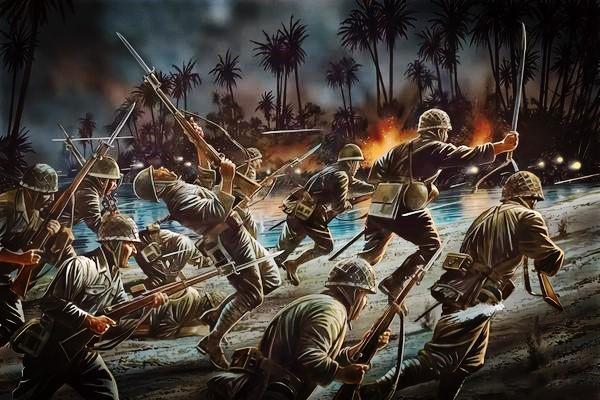 日本帝国覆灭记日军采取人海战术美机枪手一人打出数万子弹