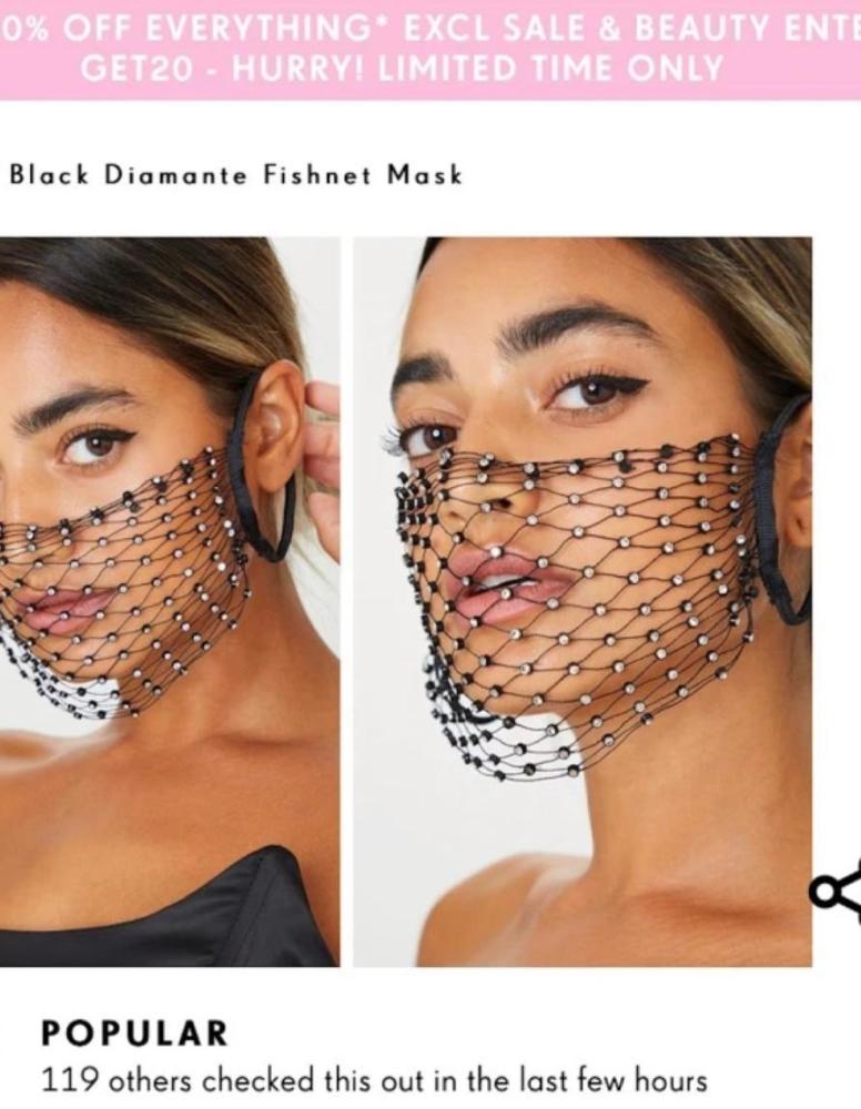 英国_社会|戴了个寂寞，英国商家推出渔网口罩引众怒，空有其表