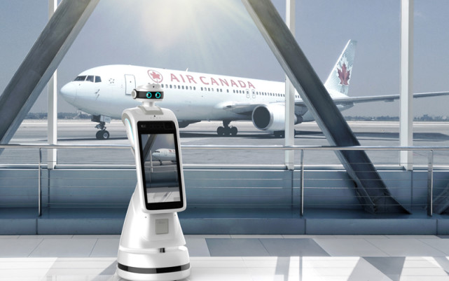 今甲智能机场互动机器人