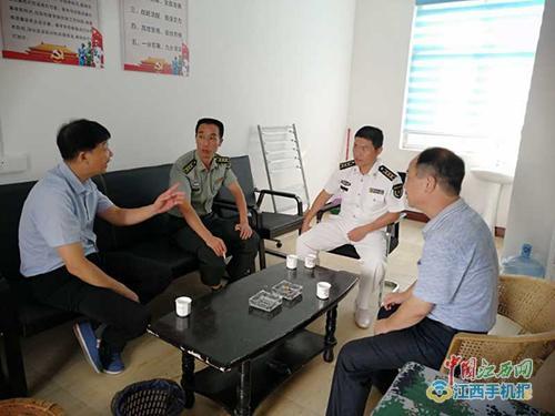 安远县教科体局人民武装部举行揭牌仪式